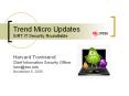 Trend Micro Updates SIRT IT Security Roundtable Harvar