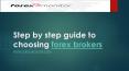 Step by step guide to choosing forex brokers