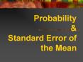 Probability & Standard Error of the Mean Definition Revie