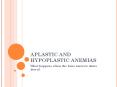 APLASTIC AND HYPOPLASTIC ANEMIAS What happens when the bon