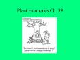 Plant Hormones Ch. 39 I. Plant Hormones- A compound produce