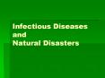 Infectious Diseases and Natural Disasters Backgroun
