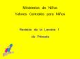 Ministerios de Ni os Valores Centrales para Ni os Revisi 