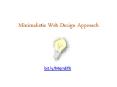 Minimalistic Web Design Approach