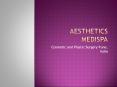 Cosmetic and Plastic Surgery