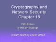 Chapter 18 Fifth Edition by William Stallings Lecture slide