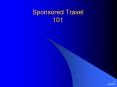 Sponsored Travel 101 Introduction Sponsored travel (348) i