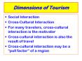 Dimensions of Tourism Social Interaction Cross-Cultura