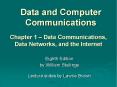 Chapter 1   Data Communications, Data Networks, and th