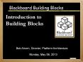 Blackboard Building Blocks Introduction to Building Block