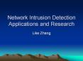 Network Intrusion Detection Applications and Research Lik