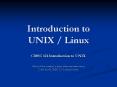 Introduction to UNIX / Linux CMSC 121 Introduction to UNI