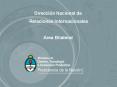 Direcci n Nacional de Relaciones Internacionales Are