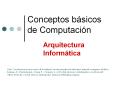 Conceptos b sicos de Computaci n Arquitectura Inform tic