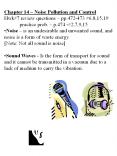 Chapter 14   Noise Pollution and Control Hwk#7 revie