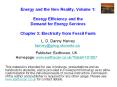 Energy and the New Reality, Volume 1: Energy Efficiency an