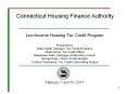Connecticut Housing Finance Authority Low-Income Housing Ta