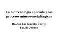 La biotecnolog a aplicada a los procesos minero-metal rgico