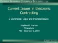 Current Issues in Electronic Contracting E-Commerce: Lega