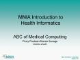 MNIA Introduction to Health Informatics ABC of Medica