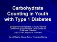 Carbohydrate Counting in Youth with Type 1 Diabete