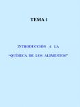 tema 1 introducci n a la  qu mica de los alimentos