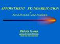 APPOINTMENT STANDARDIZATION at Naval Hospital Camp Pendleto