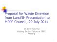 Proposal for Waste Diversion from Landfill- Presentation t