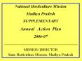 National Horticulture Mission Madhya Pradesh SUPPLEMENTAR