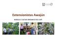 Extensionistas Awaj n MODULO: CULTIVO ORGANICO DEL CAF