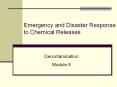 Decontamination Module 8 Overview Module 8 addresse