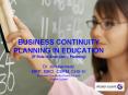 BUSINESS CONTINUITY PLANNING IN EDUCATION (IT Role i