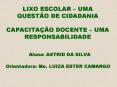 lixo escolar   uma quest o de cidadania capacita  o docente