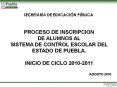secretar a de educaci n p blica proceso de inscripcion d