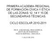 primera academia regional de formaci n c vica y  tica de la