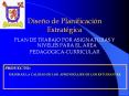 dise o de planificaci n estrat gica plan de trabajo po