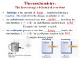 Thermochemistry: The heat energy of chemical reactions heat