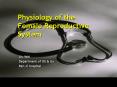 Physiology of the Female Reproductive System Liu We