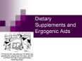 Dietary Supplements and Ergogenic Aids Caffeine Sport