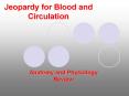 Anatomy and Physiology Review Jeopardy for Blood an