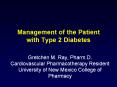 Management of the Patient with Type 2 Diabetes Gretchen M