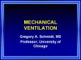 MECHANICAL VENTILATION Gregory A. Schmidt, MD Professor