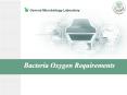 Bacteria Oxygen Requirements Bacterial requirements fo