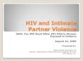 HIV and Intimate Partner Violence Skills You Will Need Whe