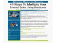 49 Ways To Multiply Your Product Sales Using Brochures