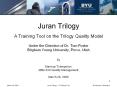 Juran Trilogy A Training Tool on the Trilogy Quality Mode