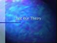 Just War Theory Origins of the Just War Theory Wester