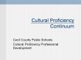 Cultural Proficiency Continuum Cecil County Public School