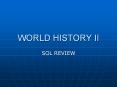 WORLD HISTORY II SOL REVIEW World Religions Judais