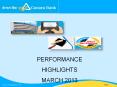 PERFORMANCE HIGHLIGHTS MARCH 2013 *1 *1 *1 *1 *1 *1 *1 *1 *